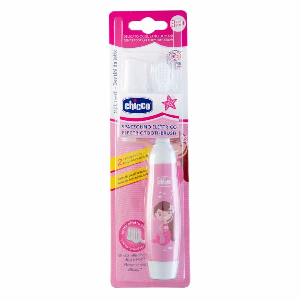 Chicco — Cepillo de dientes eléctrico infantil 3+, rosa