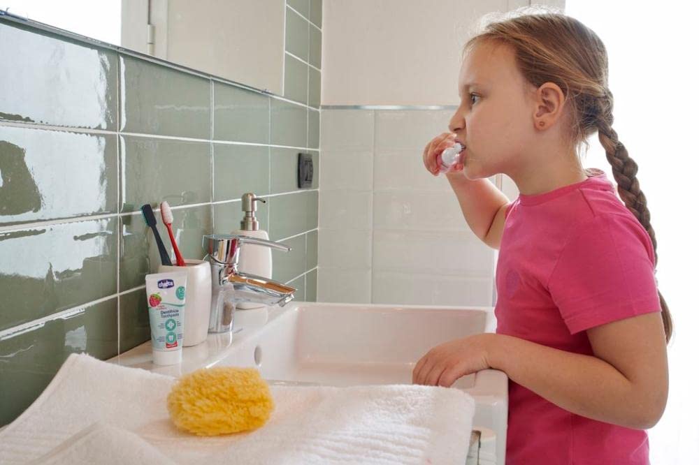 Chicco — Cepillo de dientes eléctrico infantil 3+, rosa