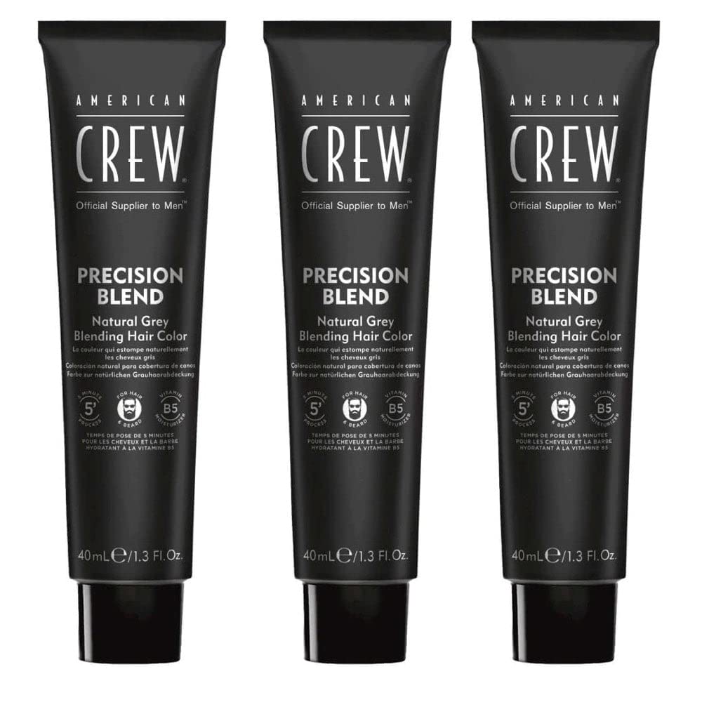 American Crew Precision Blend — Tinte gel crema 3×40 ml