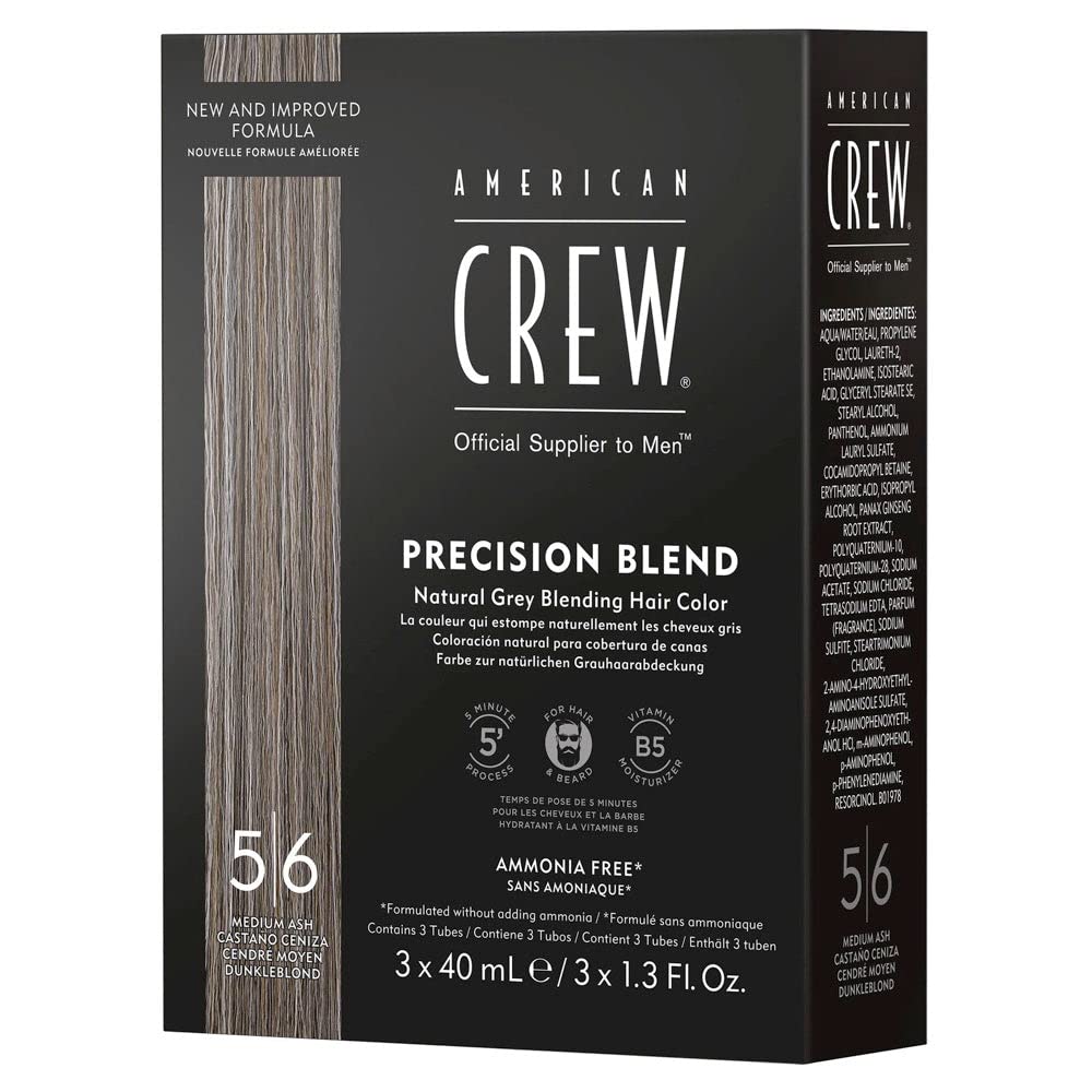 American Crew Precision Blend — Tinte gel crema 3×40 ml