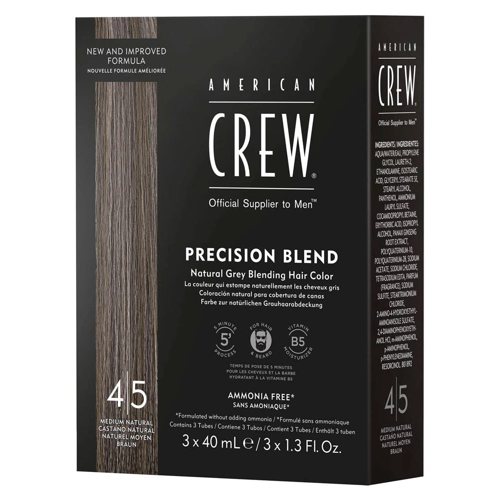 American Crew Precision Blend — Tinte gel crema 3×40 ml