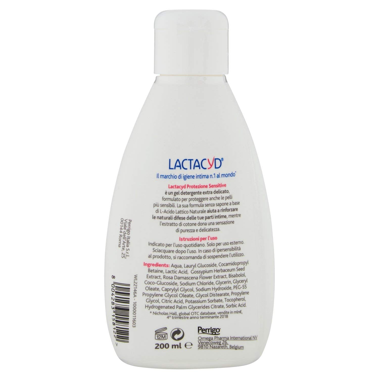 Lactacyd — Limpiador íntimo piel sensible 200 ml