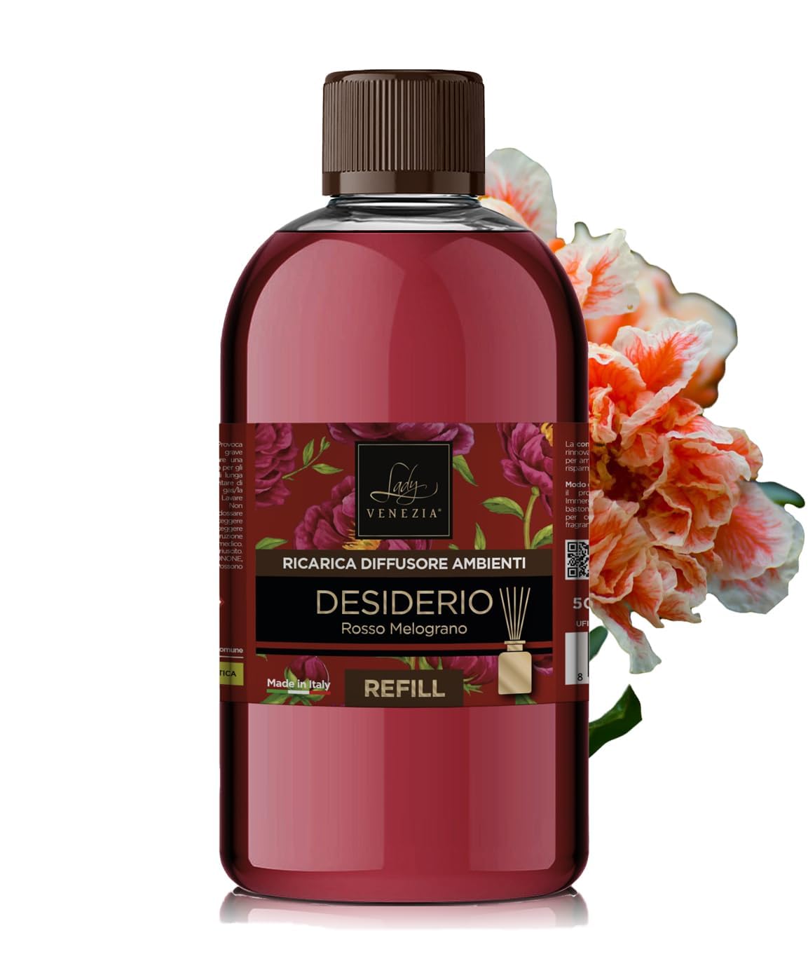 Lady Venezia Granada — Recambio difusor de varillas 500 ml