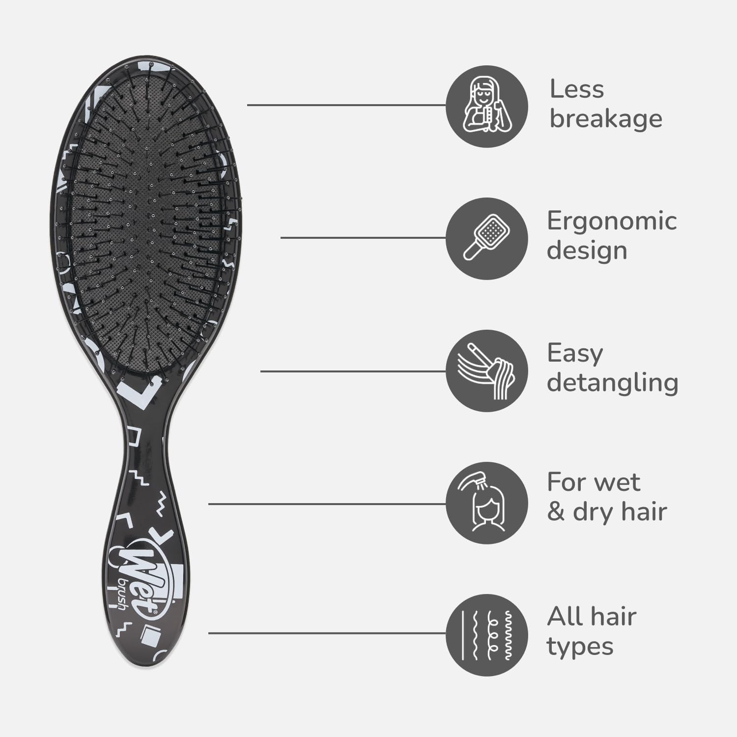 Wet Brush Detangler Disney Princess — Cepillo desenredante