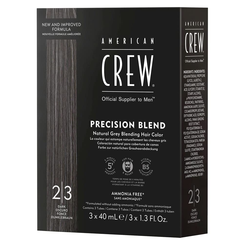 American Crew Precision Blend — Tinte gel crema 3×40 ml