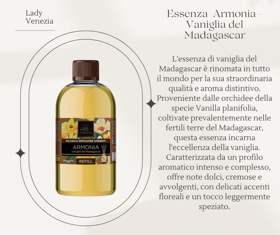 Lady Venezia — Recambio difusor de varillas 500 ml