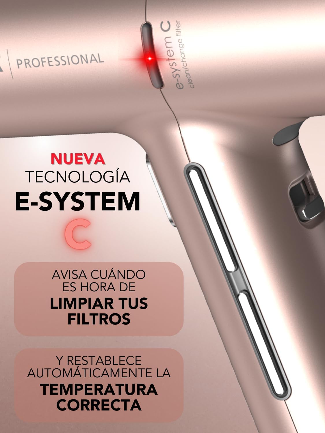 GA.MA Italy iQ3 Perfetto — Secador profesional Rose Gold