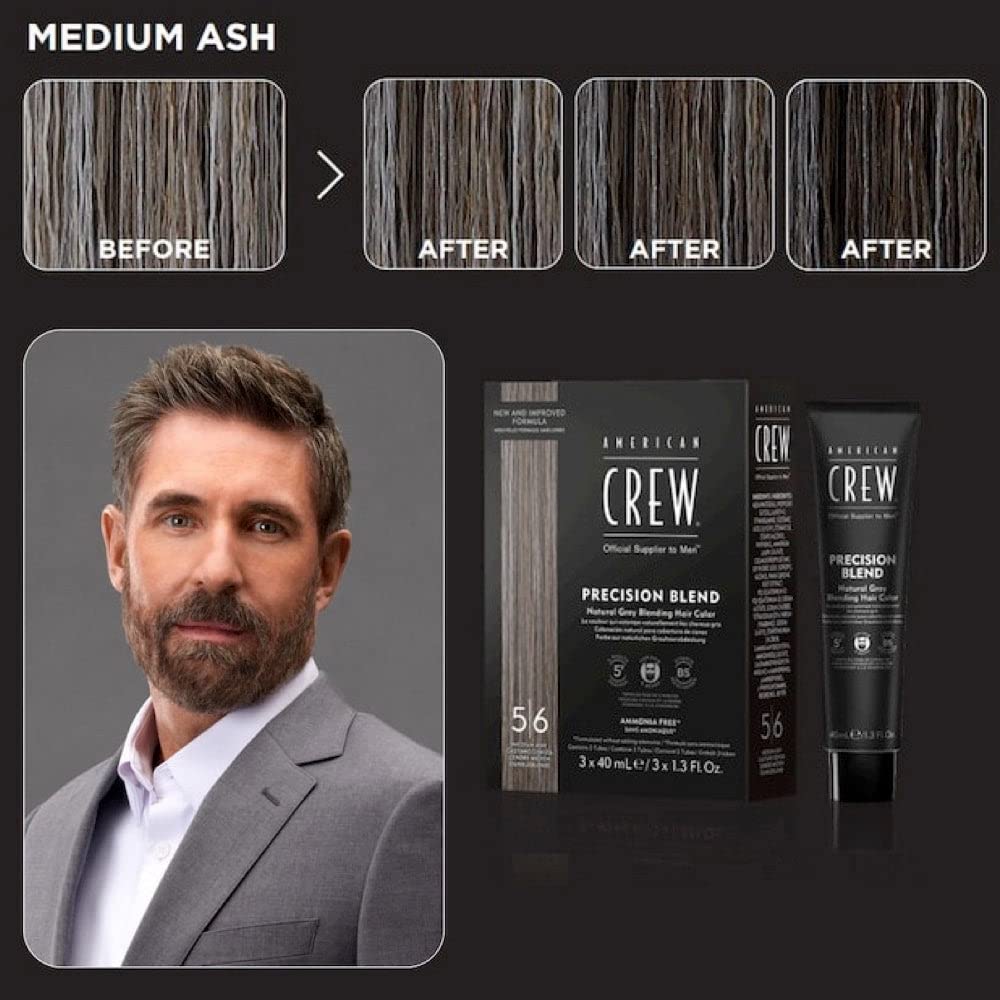 American Crew Precision Blend — Tinte gel crema 3×40 ml