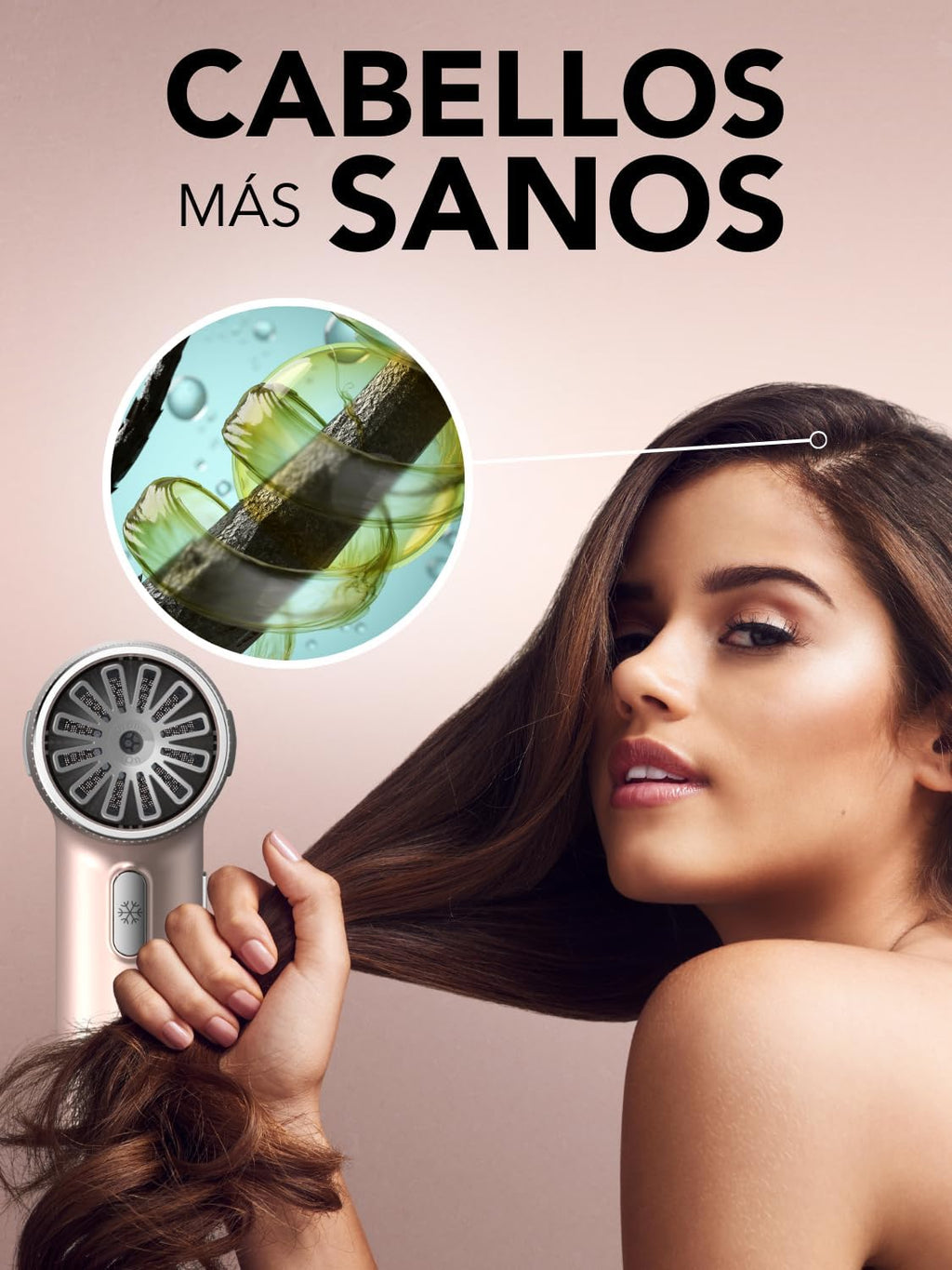 GA.MA Italy iQ3 Perfetto — Secador profesional Rose Gold