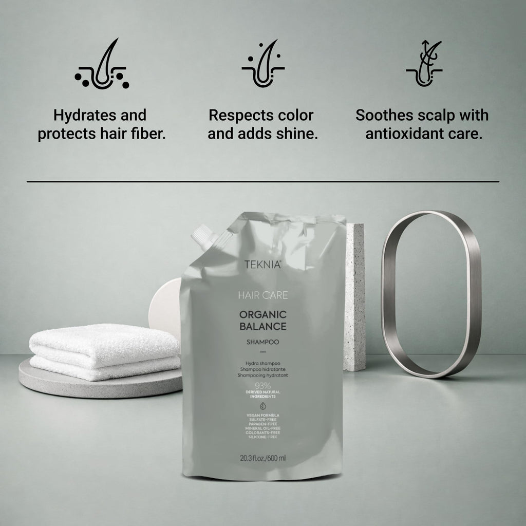 Lakmé Teknia Organic Balance — Champú recarga 600 ml