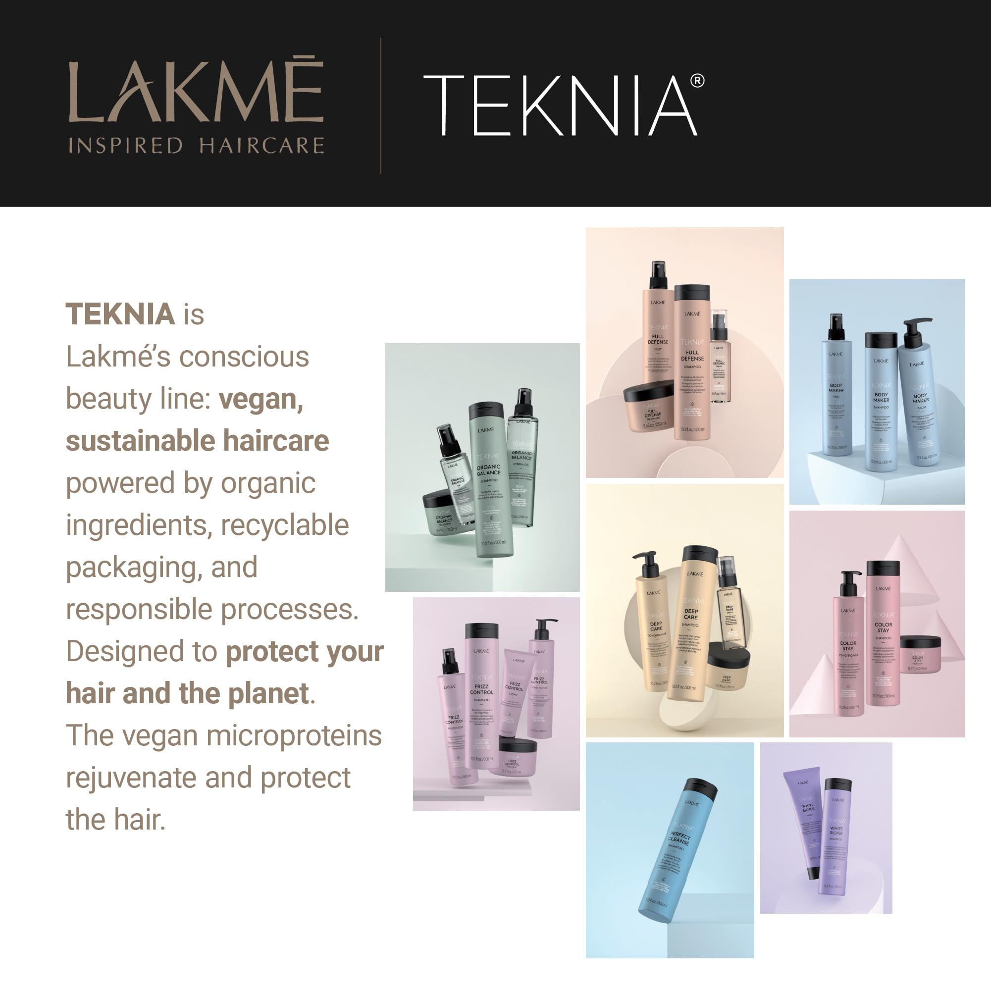 Lakmé Teknia Frizz Control — Champú 300 ml