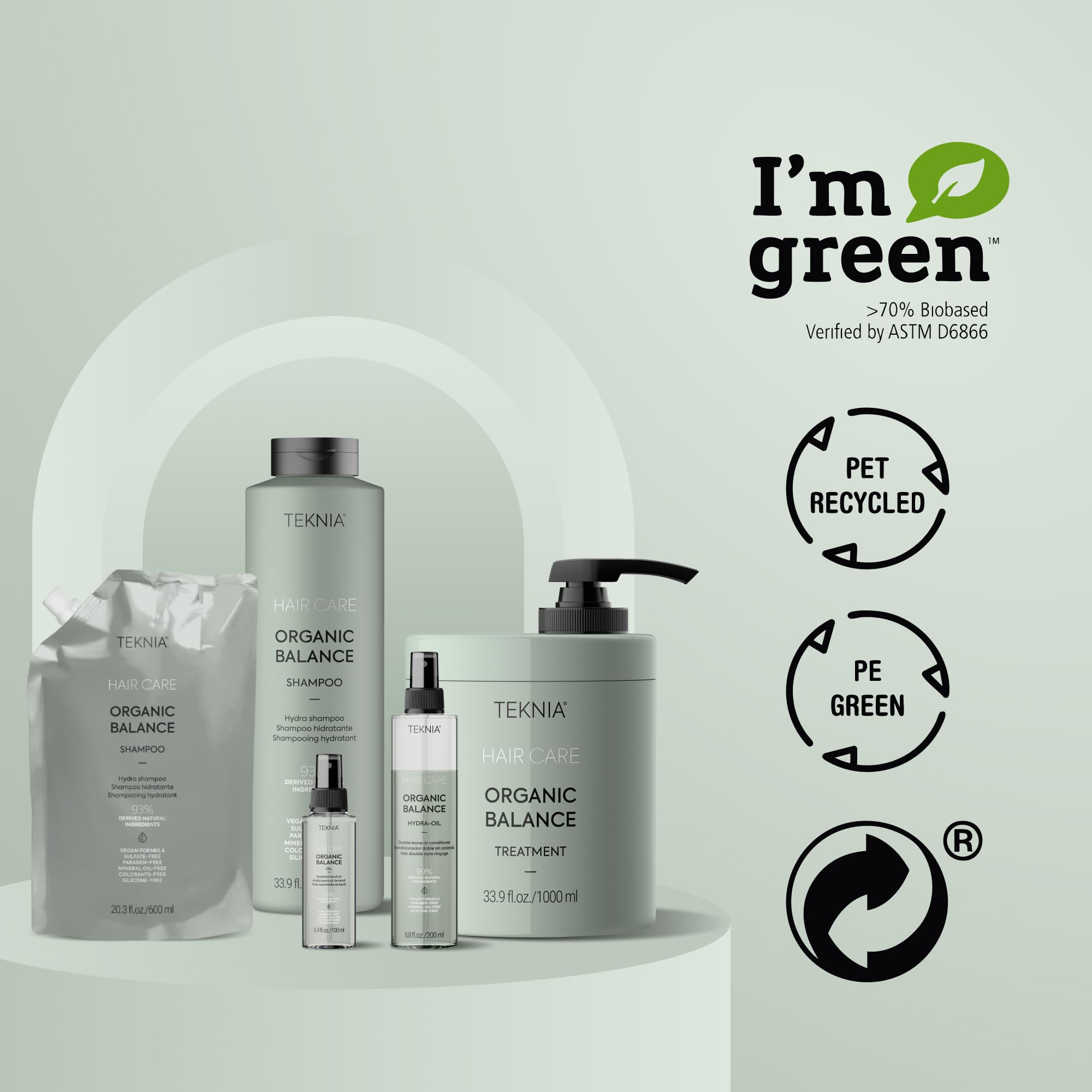 Lakmé Teknia Organic Balance — Champú recarga 600 ml