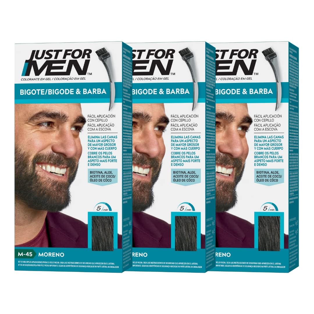 Just For Men Brush-In Color Gel — Tinte para barba y bigote