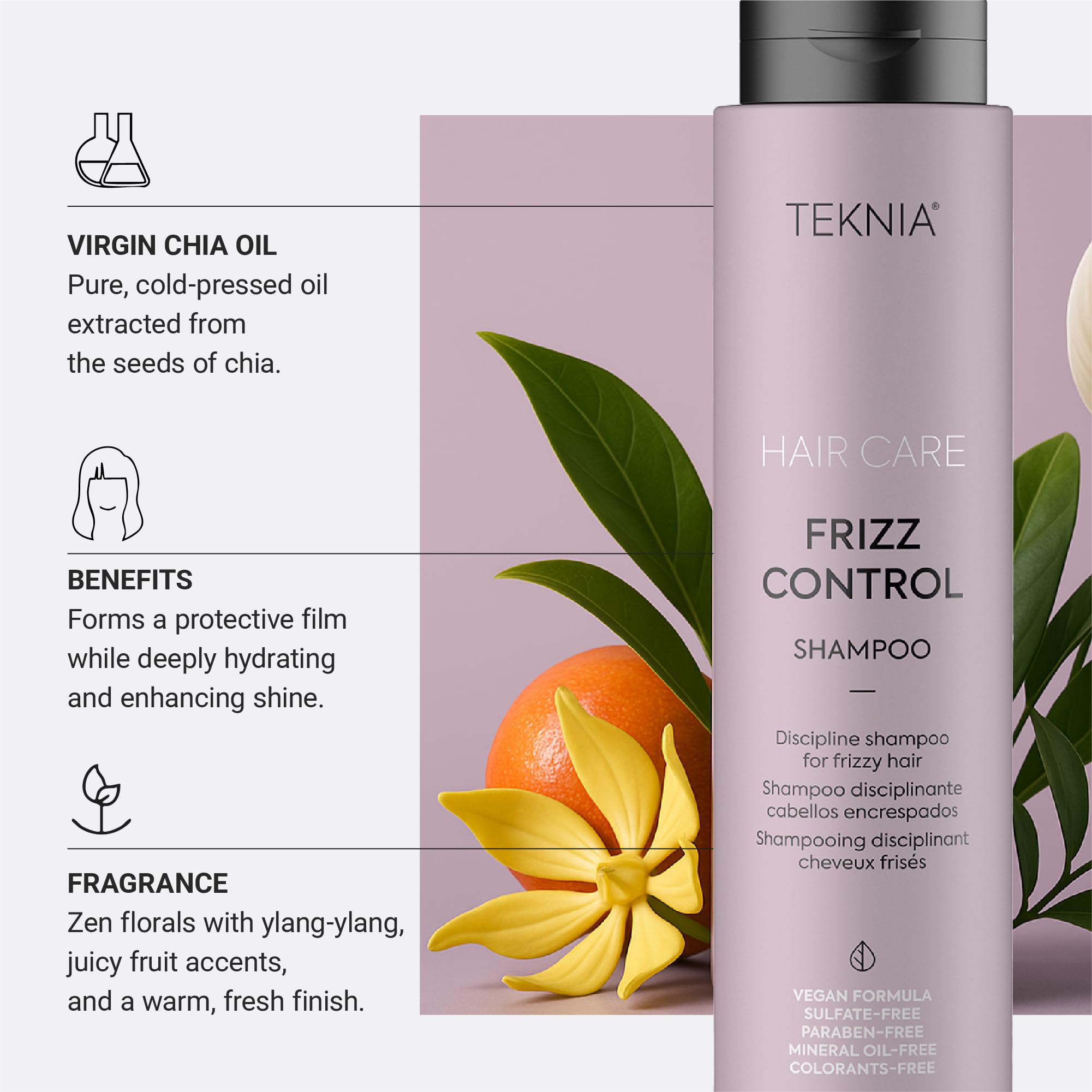 Lakmé Teknia Frizz Control — Champú 300 ml