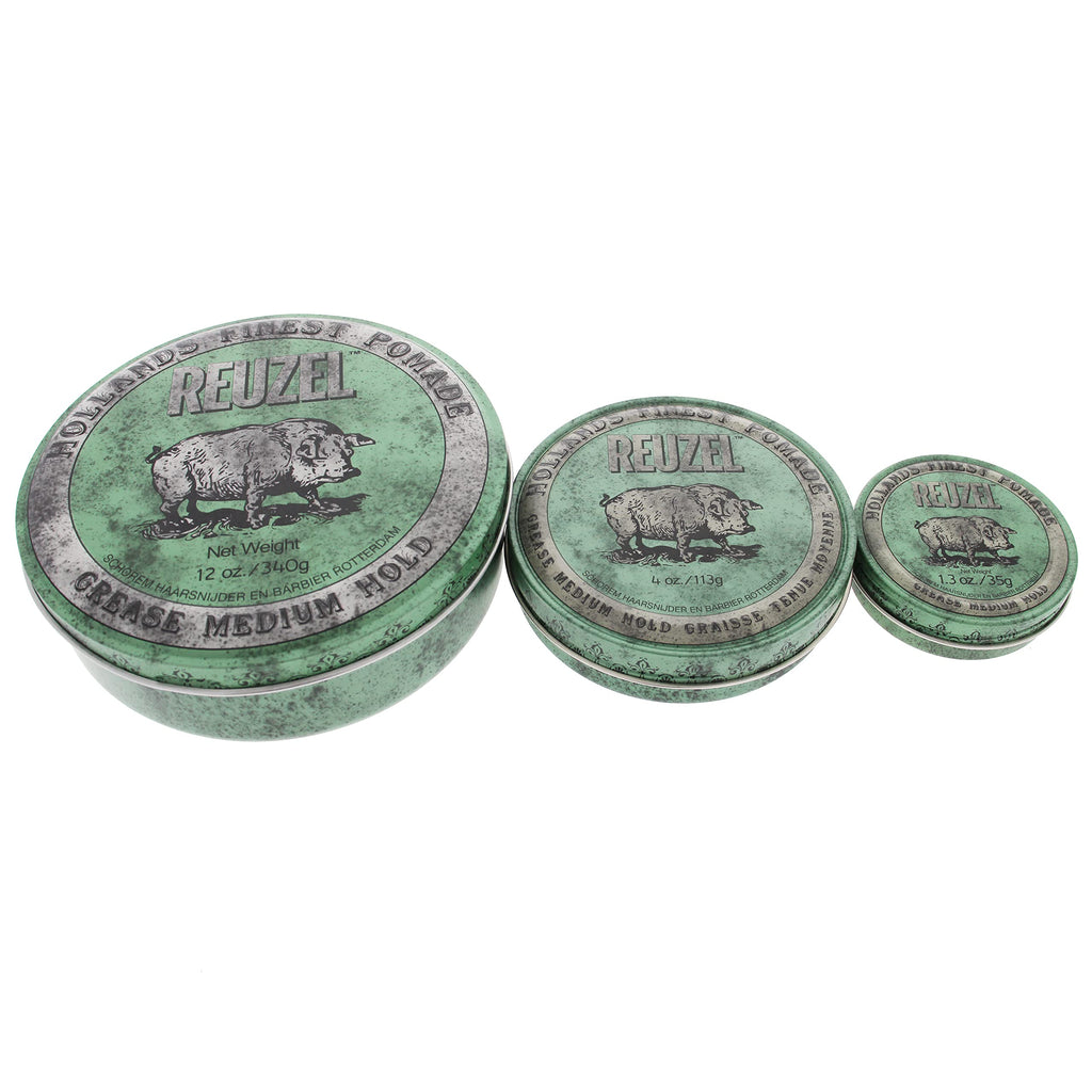 Reuzel Green — Pomada base grasa, fijación media 113 g