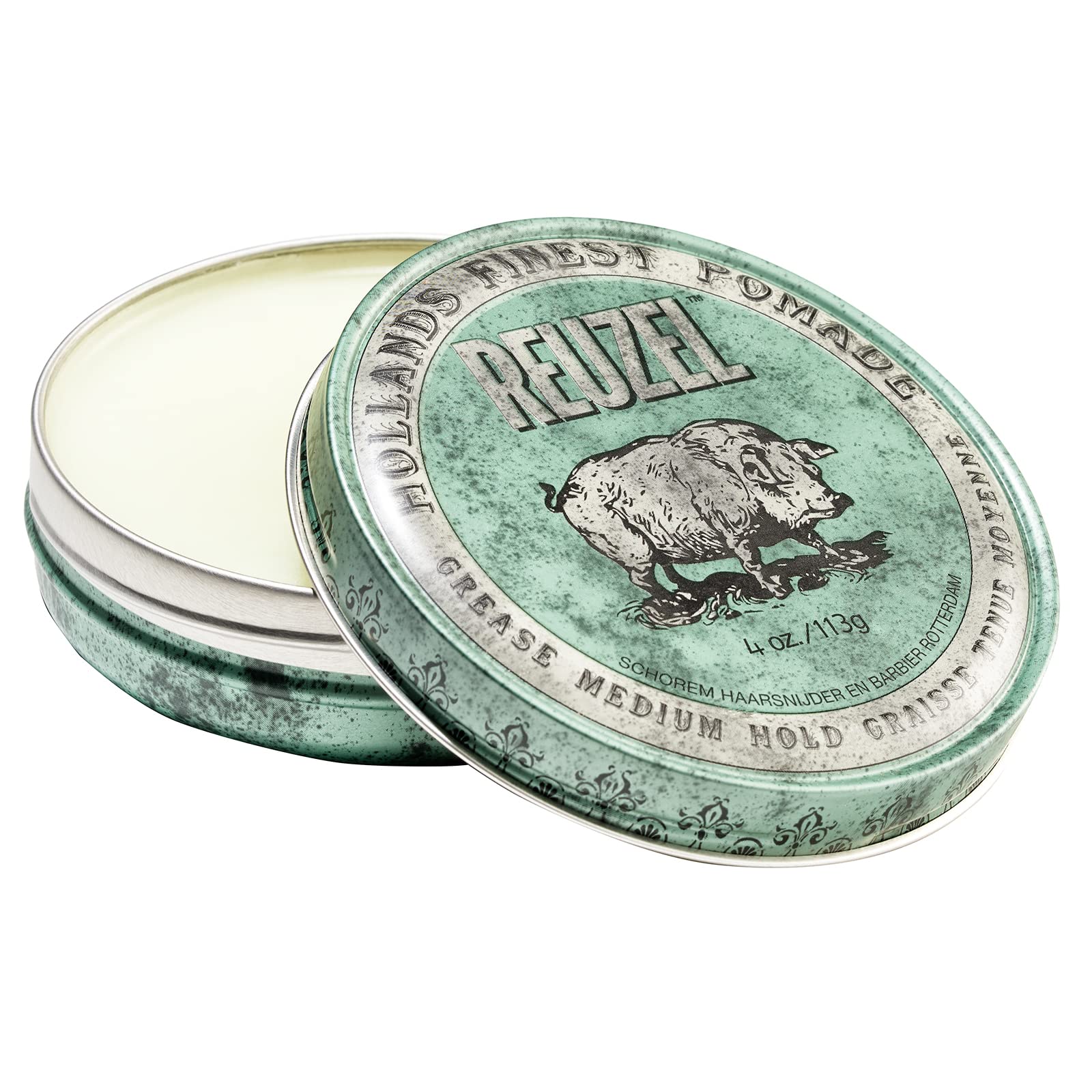 Reuzel Green — Pomada base grasa, fijación media 113 g