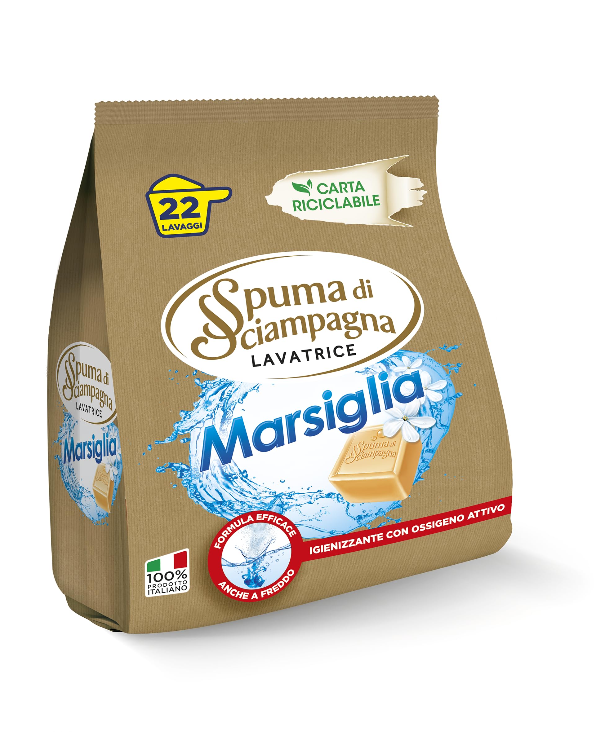 Spuma di Sciampagna Bianco Puro — Detergente en polvo, 22 lavados